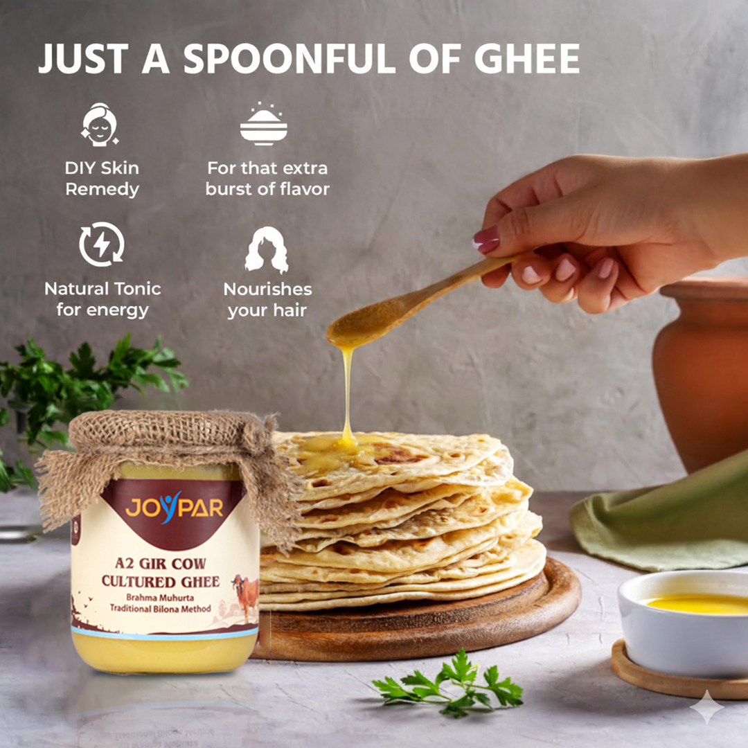 Desi Gir Cow, A2 Cultured Ghee - 150 ml